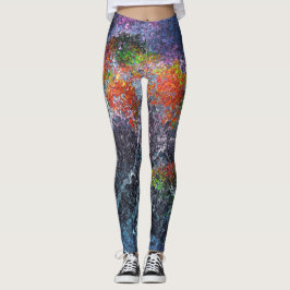Abstracte Sparkly Trees Leggings