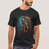 Abstracte Spartaanse krijger T-shirt (Voorkant)