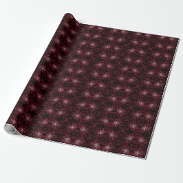 Abstracte spat dots van roze en rode patroon cadeaupapier