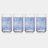 Abstracte spat glas met verf vlekken drinkglas (Rechts)