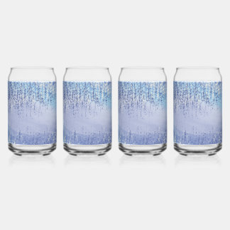 Abstracte spat glas met verf vlekken drinkglas