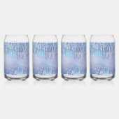Abstracte spat glas met verf vlekken drinkglas (Links)