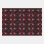 Abstracte spateldots van roze en rode patronen inpakpapier vel (Voorkant)