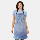 Abstracte spatlap schort (Gedragen)