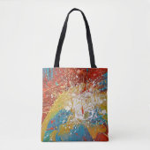 abstracte spatlap tote bag (Voorkant)