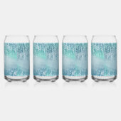 Abstracte spatpaintbeker Drinkglas Blikvorm Glas (Rechts)