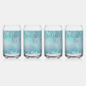 Abstracte spatpaintbeker Drinkglas Blikvorm Glas (Links)