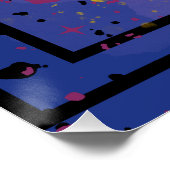 Abstracte spatten van sterrenhemel ontwerp perfect poster (Hoek)