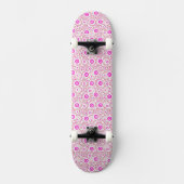 Abstracte spelige stippen persoonlijk skateboard (Voorkant)