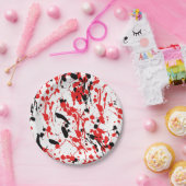 Abstracte spiegel en druppel papieren bordje (Feest)