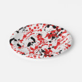 Abstracte spiegel en druppel papieren bordje (Gekanteld)