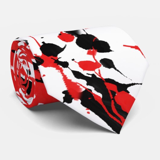 Abstracte spiegel en druppel stropdas (Opgerold)