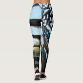 Abstracte spiegelmozaïek leggings (Achterkant)