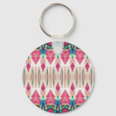 Abstracte spiegelweergave sleutelhanger (Voorkant)