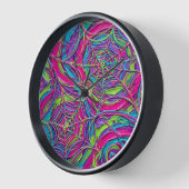 Abstracte Spinnenweb Neon Kant Klokken (Hoek)