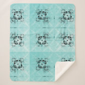 Abstracte spiraal Delight Sherpa Blanket Deken (Voorkant)