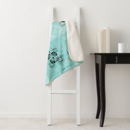 Abstracte spiraal Delight Sherpa Blanket Deken