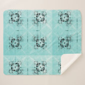 Abstracte spiraal Delight Sherpa Blanket Deken (Voorkant (horizontaal))