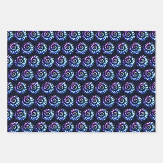 Abstracte spiraal inpakpapier vel (Voorkant)