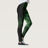 Abstracte spiraal neon verlichting afbeelding leggings (Rechts)