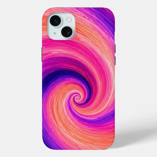 Abstracte Spiraal Verf Wervelend Patroon Case-Mate iPhone Case (Achterkant)