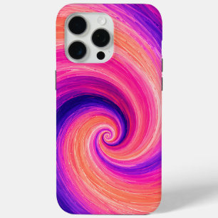Abstracte Spiraal Verf Wervelend Patroon iPhone 15 Pro Max Hoesje