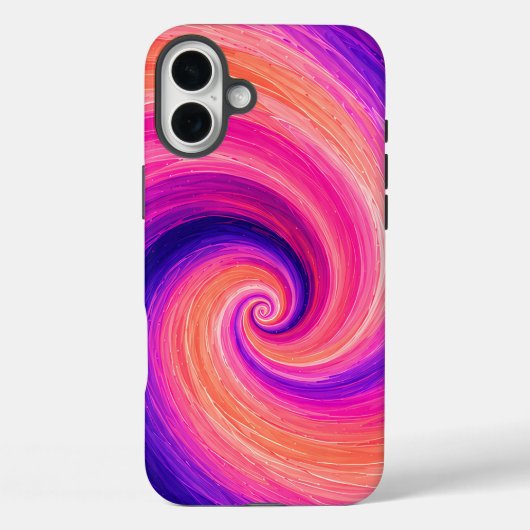 Abstracte Spiraal Verf Wervelend Patroon Case-Mate iPhone Case (Achterkant)