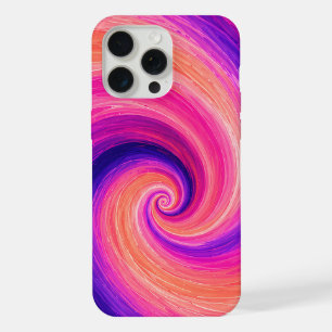 Abstracte Spiraal Verf Wervelend Patroon iPhone 15 Pro Max Case
