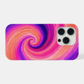 Abstracte Spiraal Verf Wervelend Patroon iPhone Hoesje (Achterkant horizontaal)