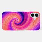 Abstracte Spiraal Verf Wervelend Patroon iPhone Hoesje (Achterkant horizontaal)