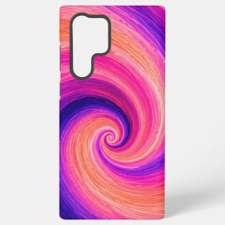 Abstracte Spiraal Verf Wervelend Patroon Samsung Galaxy Hoesje