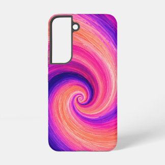 Abstracte Spiraal Verf Wervelend Patroon Samsung Galaxy Hoesje