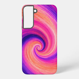 Abstracte Spiraal Verf Wervelend Patroon Samsung Galaxy Hoesje