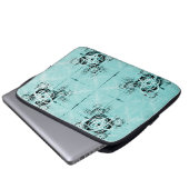 Abstracte Spiraal Vreugde Laptop Hoes (Voorkant onderkant)