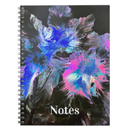 Abstracte spiraalgebonden notitieboek met elektris