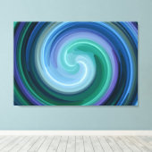 Abstracte spiraalvormig artikel 7 canvas afdruk (Insitu (Houten vloer))