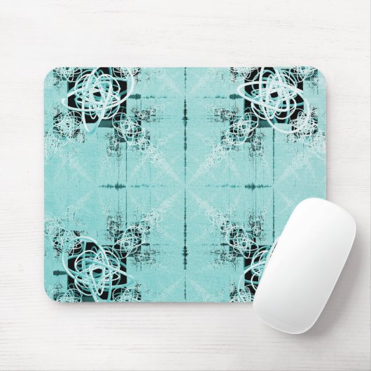 Abstracte spiraalvormig Delight Mousepad Muismat (Met muis)