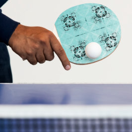 Abstracte spiraalvormig lichtpingpongpeddel tafeltennisbatje