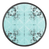 Abstracte spiraalvormig oplaadapparaat hockey puck (Voorkant)