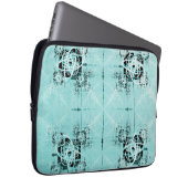 Abstracte spiraalvormige, dunne laptophoes laptop sleeve (Voorkant Rechts)