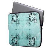 Abstracte spiraalvormige, dunne laptophoes laptop sleeve (Voorkant Links)