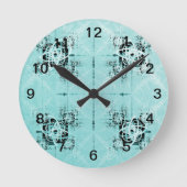 Abstracte spiraalvormige  ronde klok (Voorkant)