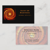 Abstracte spiraalzon visitekaartje (Voorkant / Achterkant)