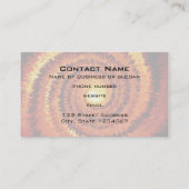 Abstracte spiraalzon visitekaartje (Achterkant)