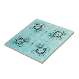 Abstracte Spiral Delight Ceramic Tegel Tegeltje