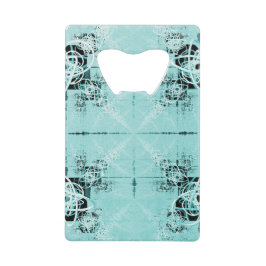 Abstracte Spiral Delight Stainless Steel Opener Creditkaart Flessenopener