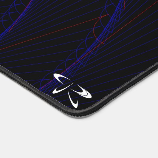 Abstracte Spiral Design Muismat Desk Mat (Hoek)