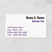 Abstracte Spiral Rolling Paarse Wit Geometrische Visitekaartje (Achterkant)