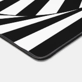 Abstracte spirale trappenart voor zwart-wit bureaumat (Hoek)