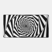 Abstracte spirale trappenart voor zwart-wit bureaumat (Voorkant)